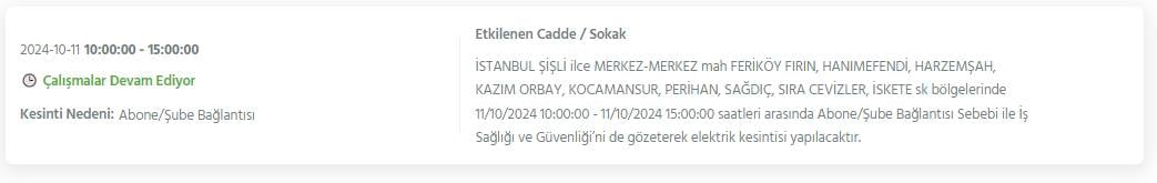 İstanbul'un 19 ilçesinde 8 saati bulacak elektrik kesintileri yaşanacak 4